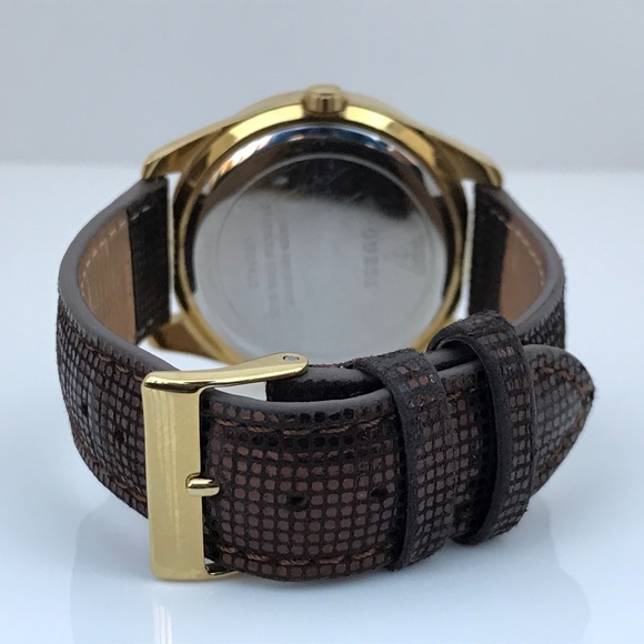 Guess Women Watch Bling Crystal Accents Brown Band - Picture 8 of 8